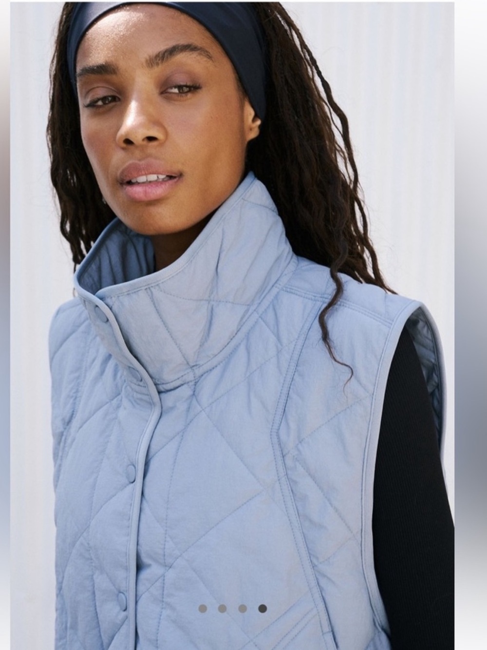FP MOVEMENT - Quinn Quilted Puffer Vest in Blue Wave